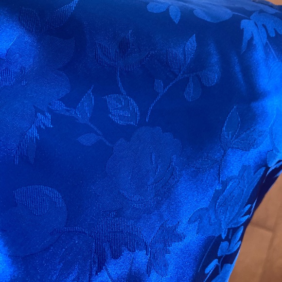 Blue floral print mini dress - Picture 5 of 5